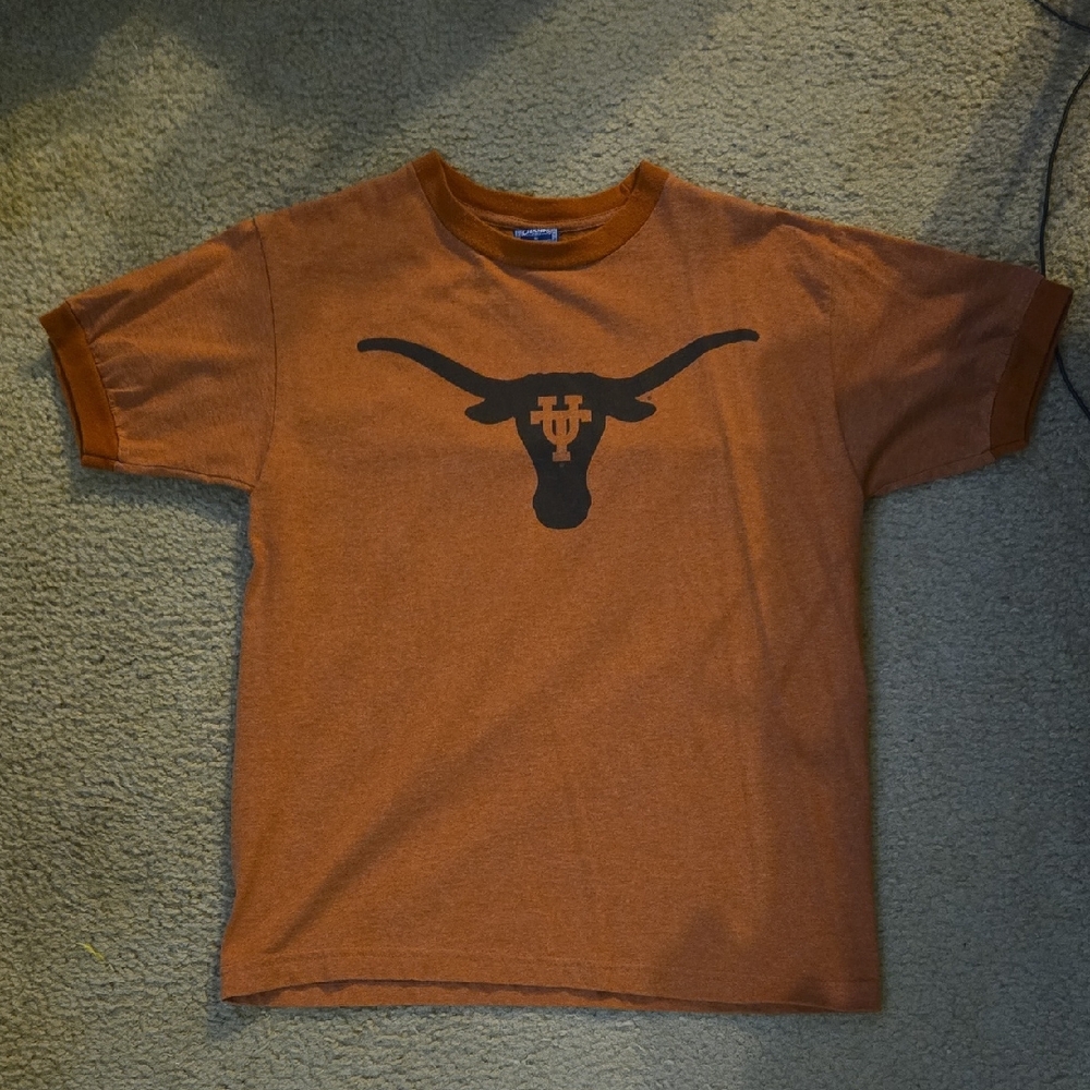 Orange Kids T-Shirt with Longhorn Logo